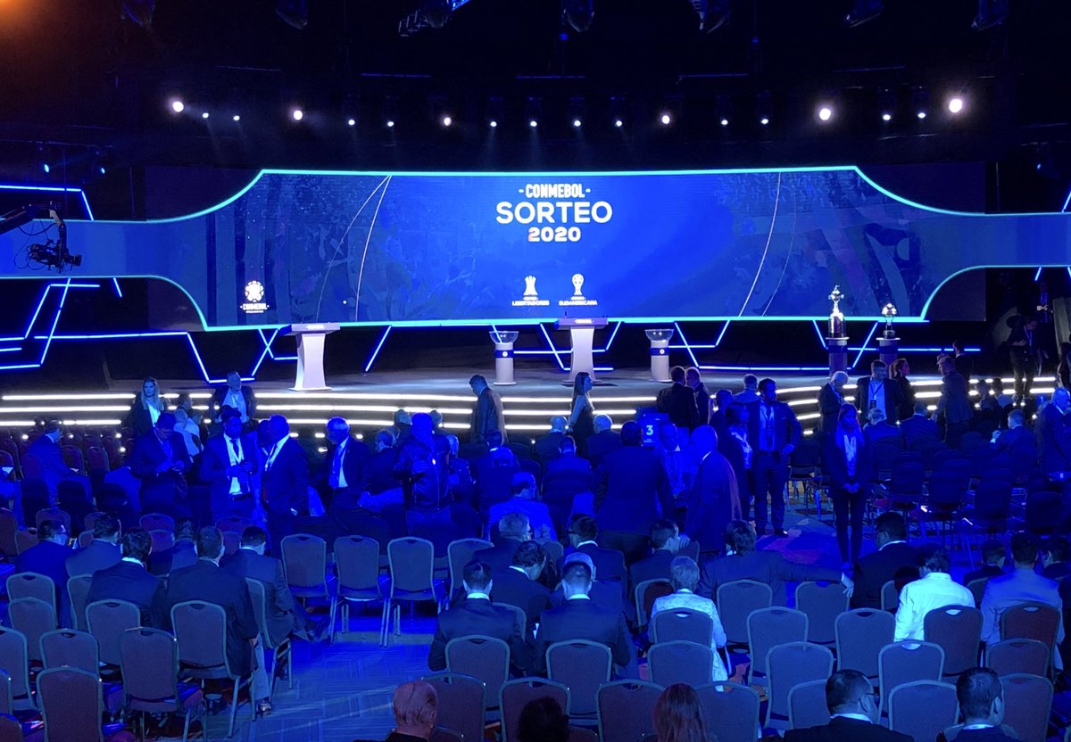 El sorteo se realizó en el Centro de Convenciones de la Conmebol . Foto: Conmebol