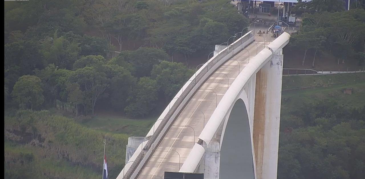Así luce el Puente de la Amistad en estos momentos. Foto: Captura de Pantalla