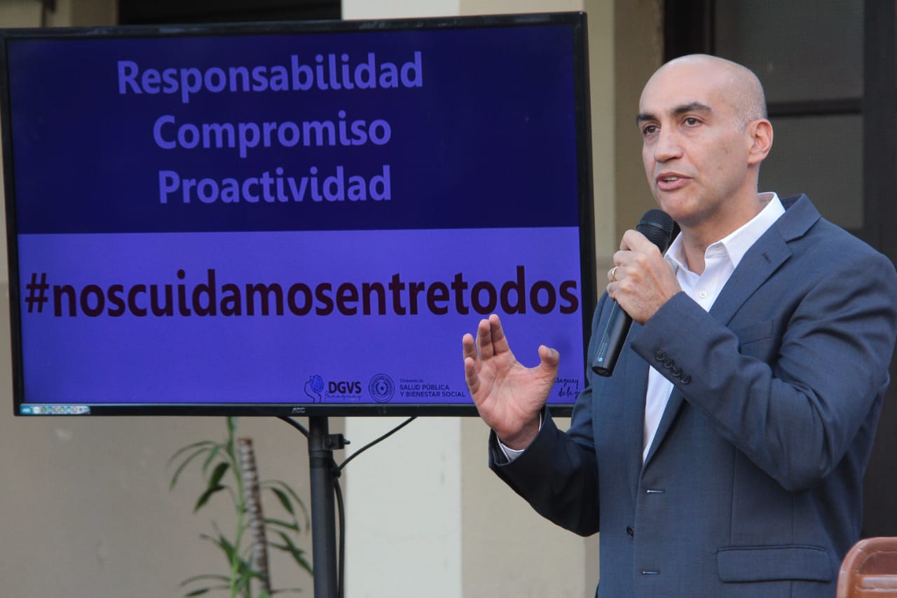 Julio Mazzoleni (ministro de Salud). Foto: @msaludpy