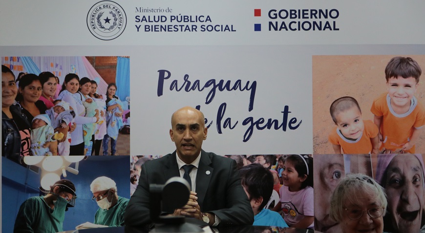Julio Mazzoleni (ministro de Salud). Foto: @msaludpy