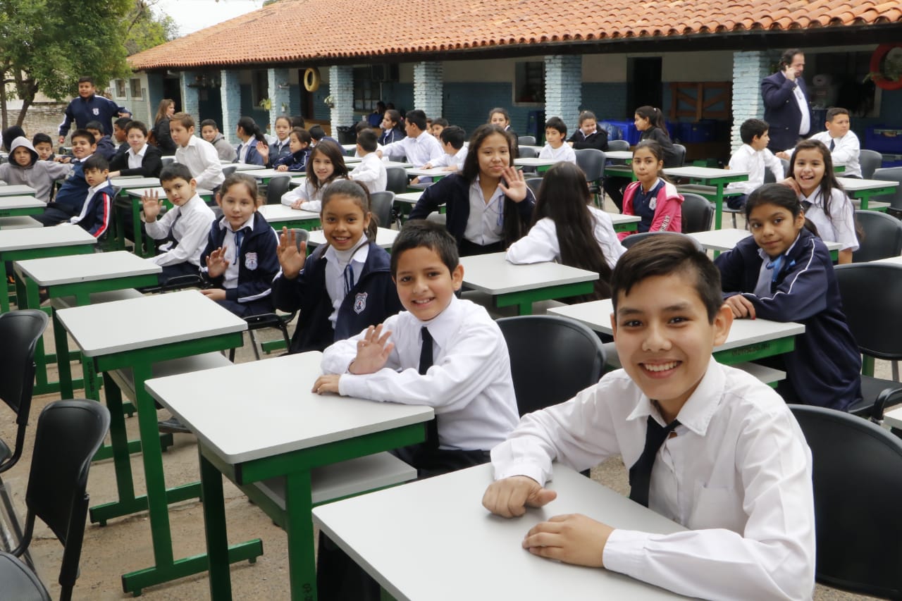 “Escuela Básica Nº 370 Dr. Juan Manuel Frutos”, de la ciudad de Asunción. Foto: Agencia IP Paraguay