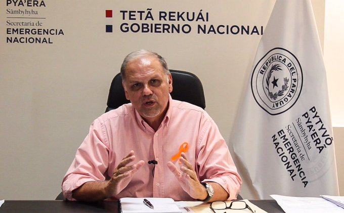 Joaquín Roa, ministro de la SEN. Foto: @senparaguay