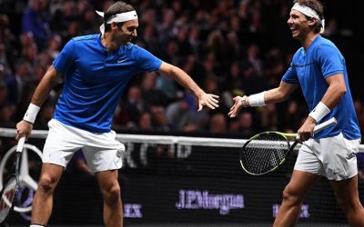 Los tenistas Rafa Nadal y Roger Federer protagonizaron un popular Instagram Live