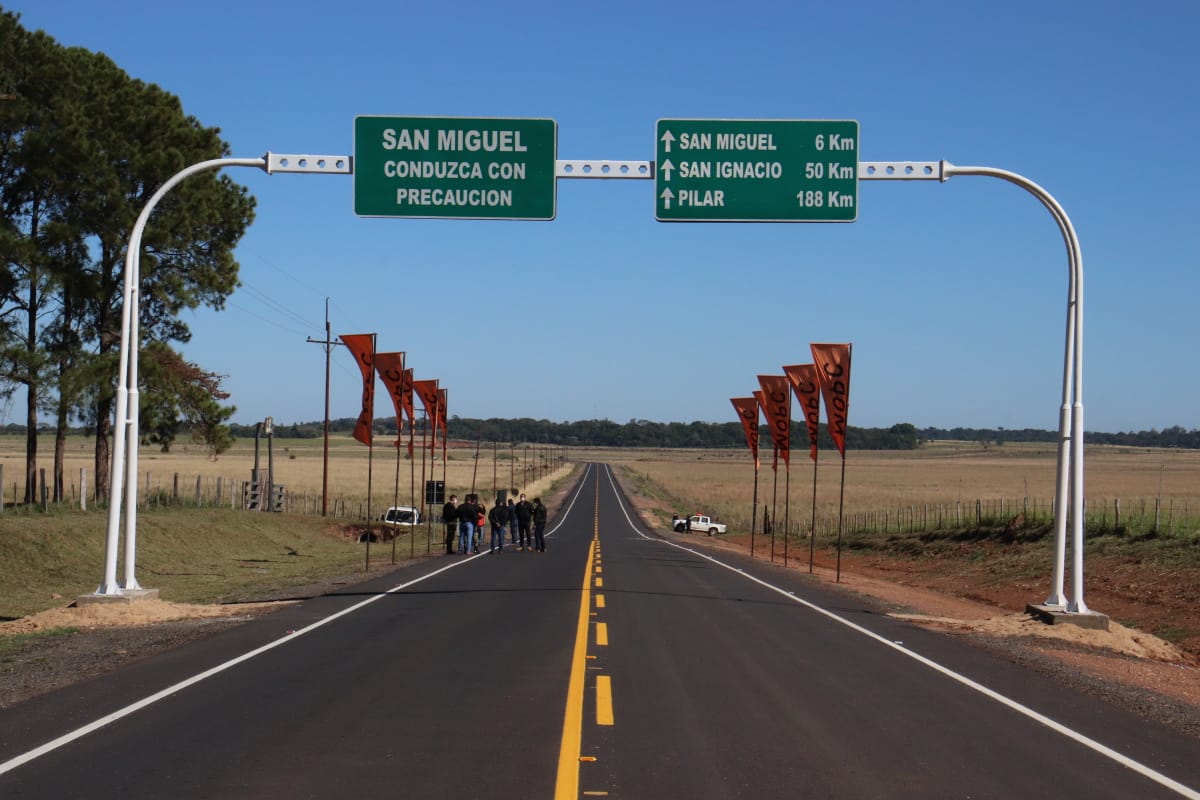 El tramo inaugurado tiene 16,7 kilómetros del asfaltado. Foto: MOPC