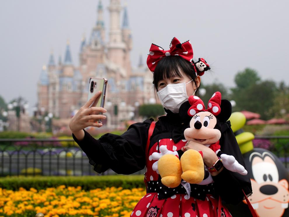 Disneyland Shangái opera solamente al 30% de su capacidad. Foto: Reuters
