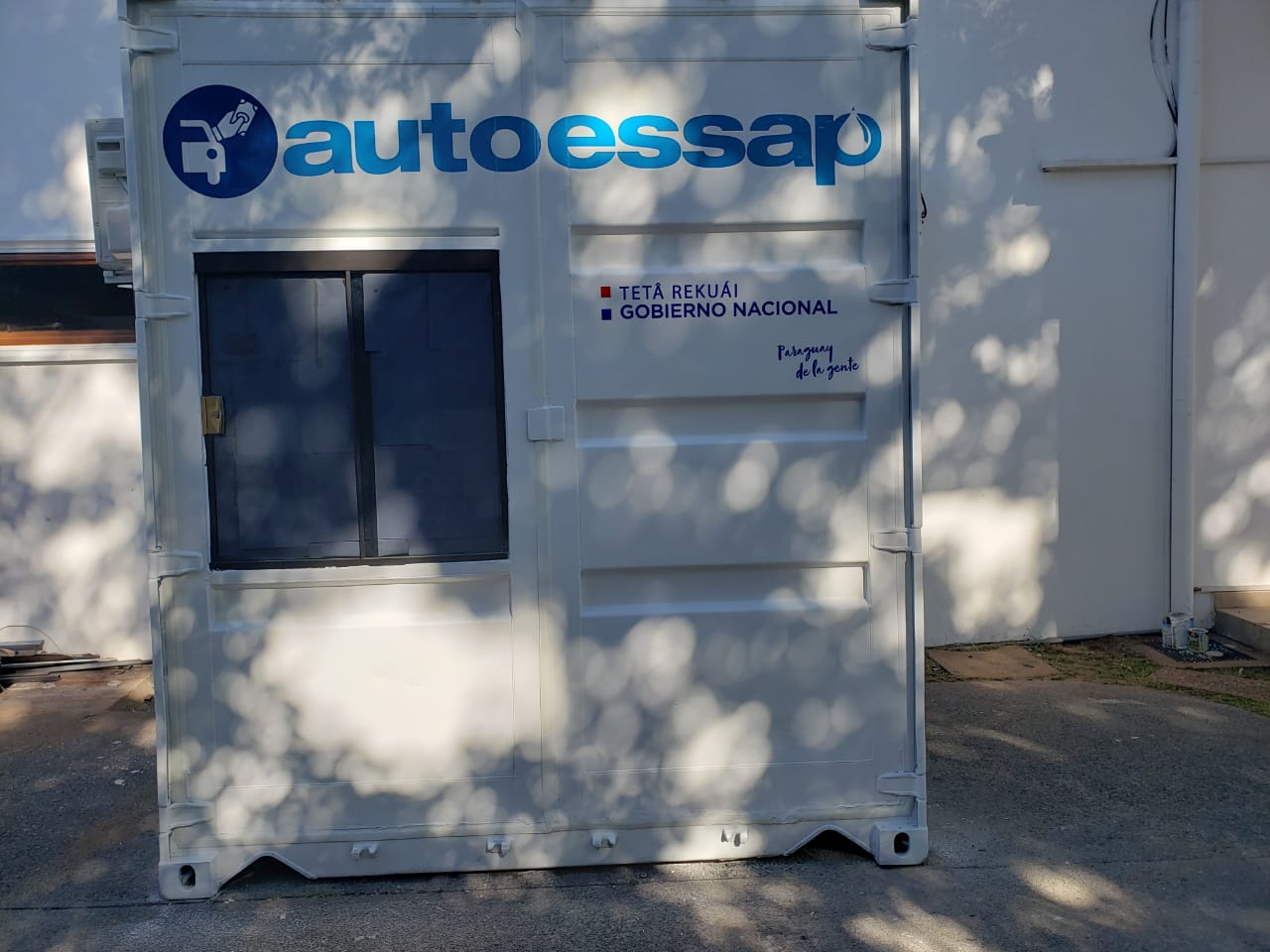 El servicio fue reanudado por la ESSAP en la sede central ubicada en Asunción. Foto: Agencia IP