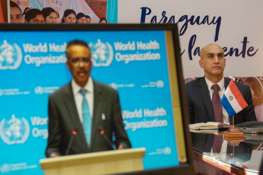 La Asamblea Mundial de Salud se realizó por videoconferencia. Foto: M. Salud