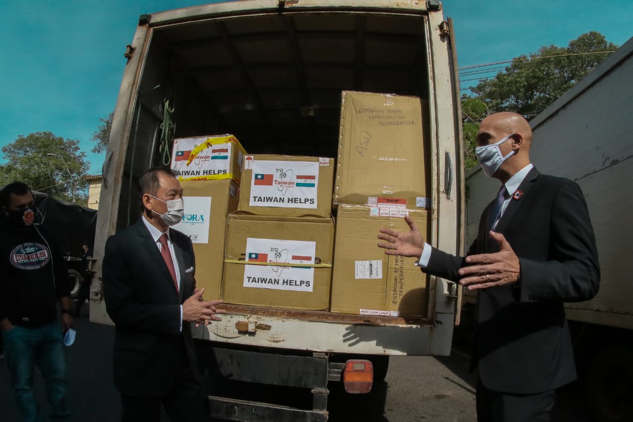Taiwán realiza acciones y asistencia humanitaria, a través de su campaña “Taiwán pueda ayudar”. Foto: Ministerio de Salud