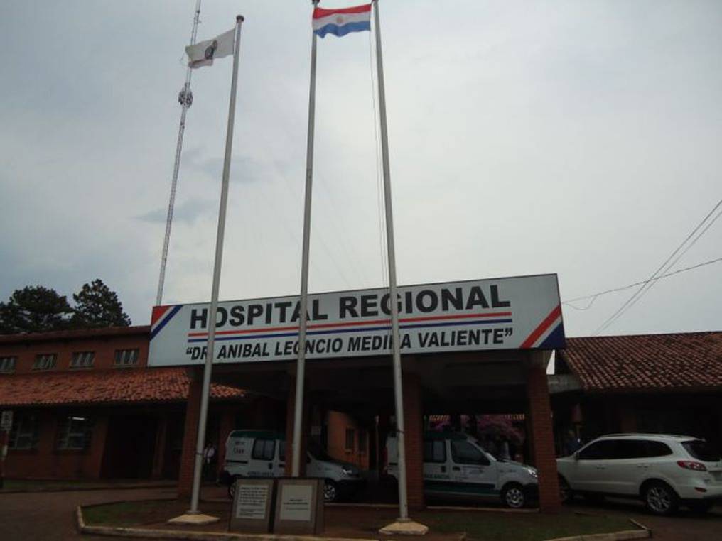 Fachada del Hospital Regional de Pedro Juan Caballero.