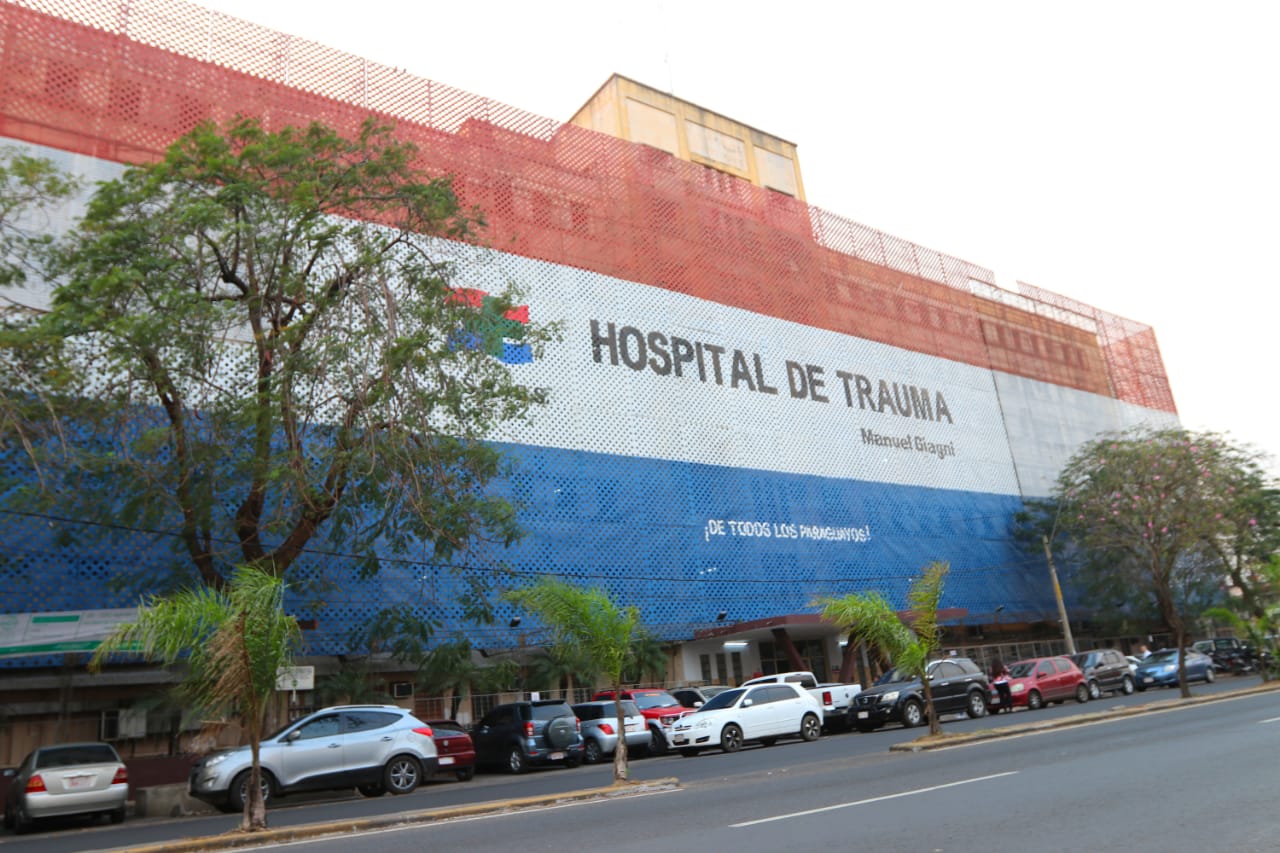 Fachada del Hospital de Trauma. Foto: Agencia IP