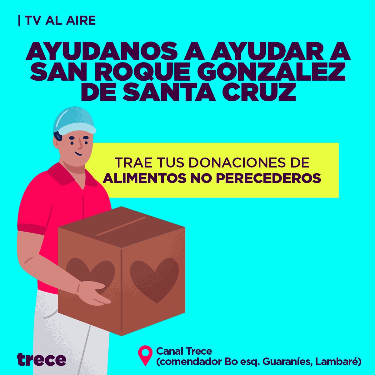 Afiche de campaña solidaria por San Roque González.