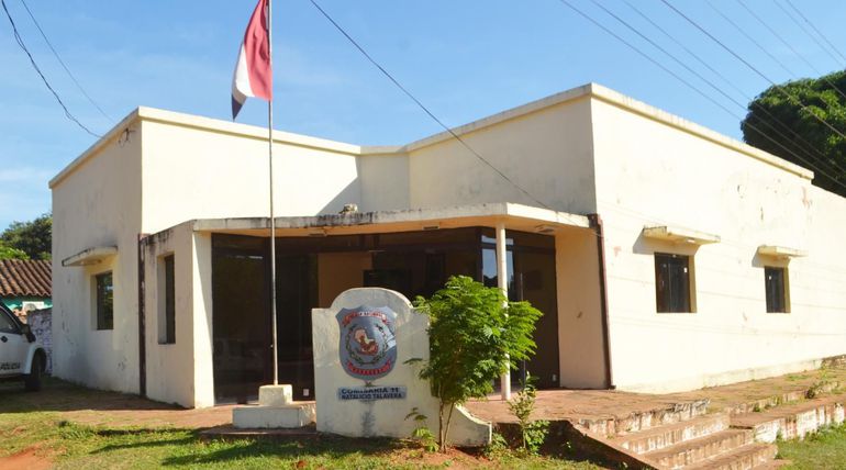 Comisaría de Natalicio Talavera en Guairá. Foto: Gentileza