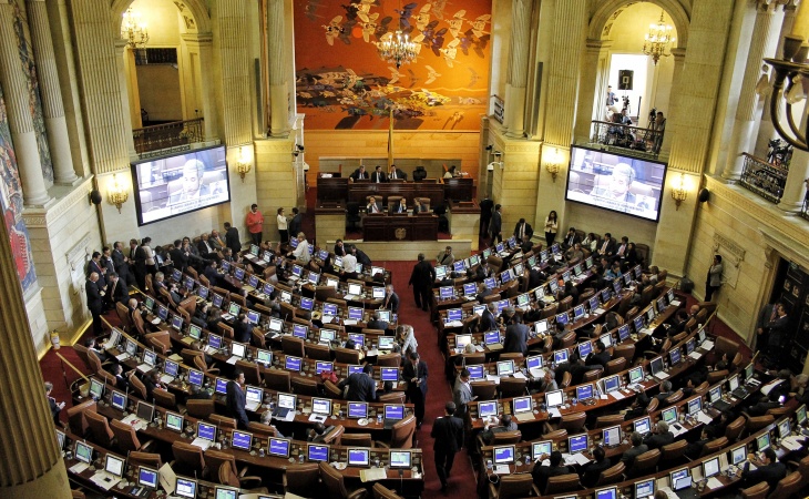 Congreso Colombiano en sesión.