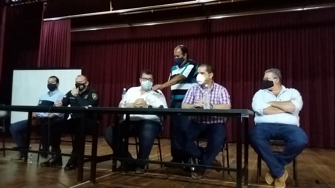 Conferencia de prensa de autoridades de Concepción. Foto: Joel Riveros, corresponsal Grupo JBB