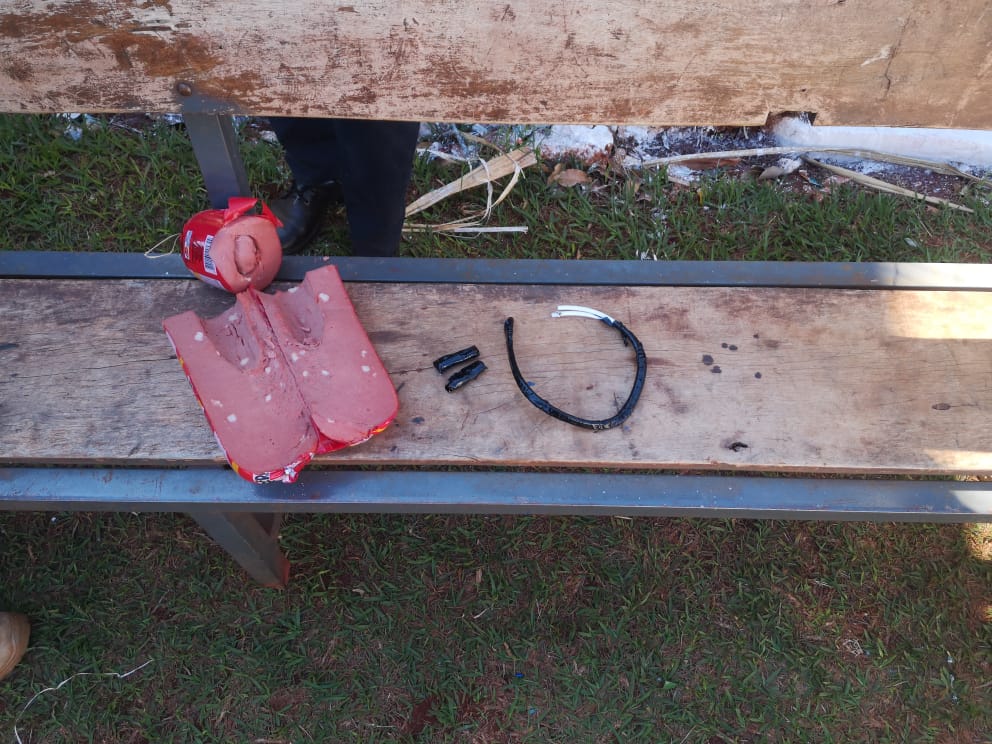 Explosivos hallados en el penal de Pedro Juan Caballero