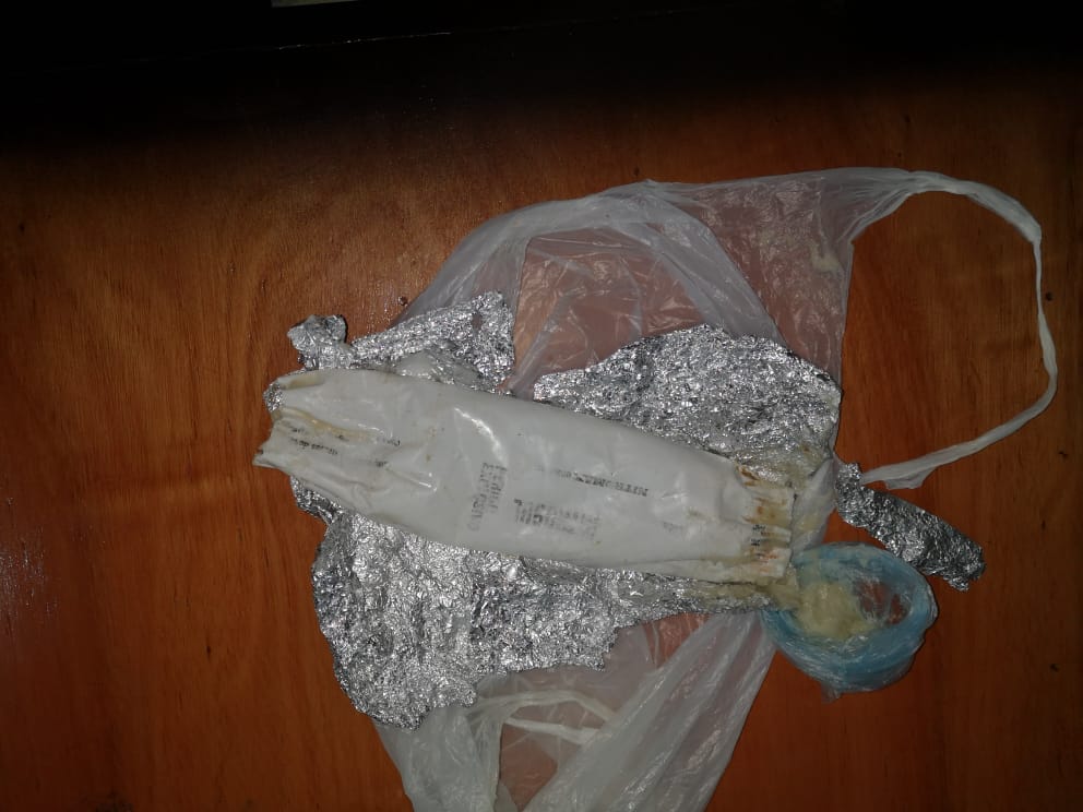 Explosivos hallados en el penal de Pedro Juan Caballero.