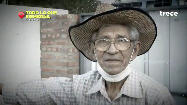 Don Sinforiano, trabajador de 82 años.