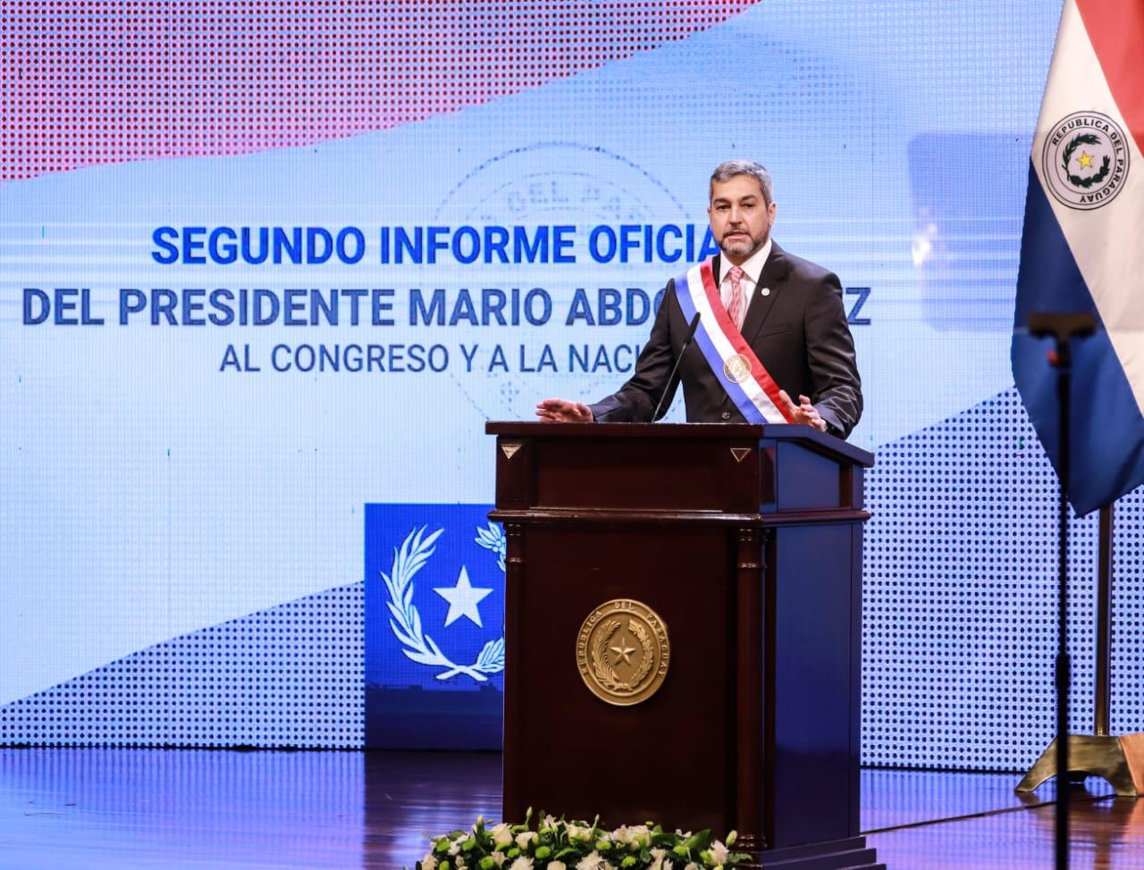 Mario Abdo Benítez, presidente de la República. Fuente: Gentileza