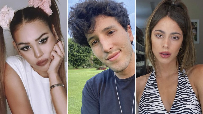 Danna Paola,Sebastián Yatra y Tini Stoessel