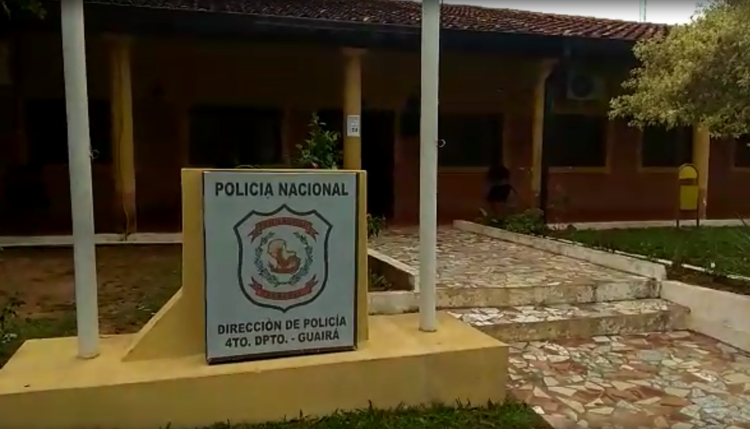 Dirección de Policía del Guairá | Foto: Captura de Video