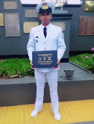 Marcos Gabriel Agüero González, suboficial de Tercera Infante de Marina, falleció antes de la medianoche en Itauguá. Foto: Gentileza