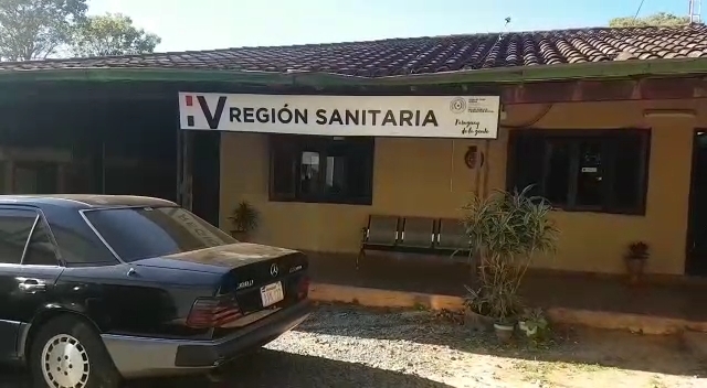 V Región Sanitaria en Caaguazú. Foto: Captura de pantalla