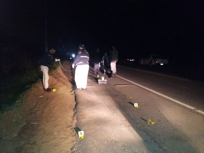 El agente Lince fue rodeado por cuatro malvivientes a bordo de dos motocicletas. Foto: Gentileza