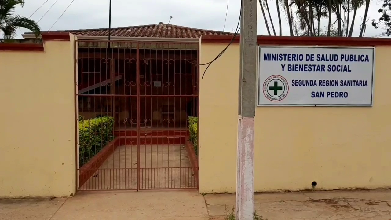 Segunda Región Sanitaria del departamento de San Pedro. Imagen: Lorenzo Agüero, corresponsal del Grupo JBB