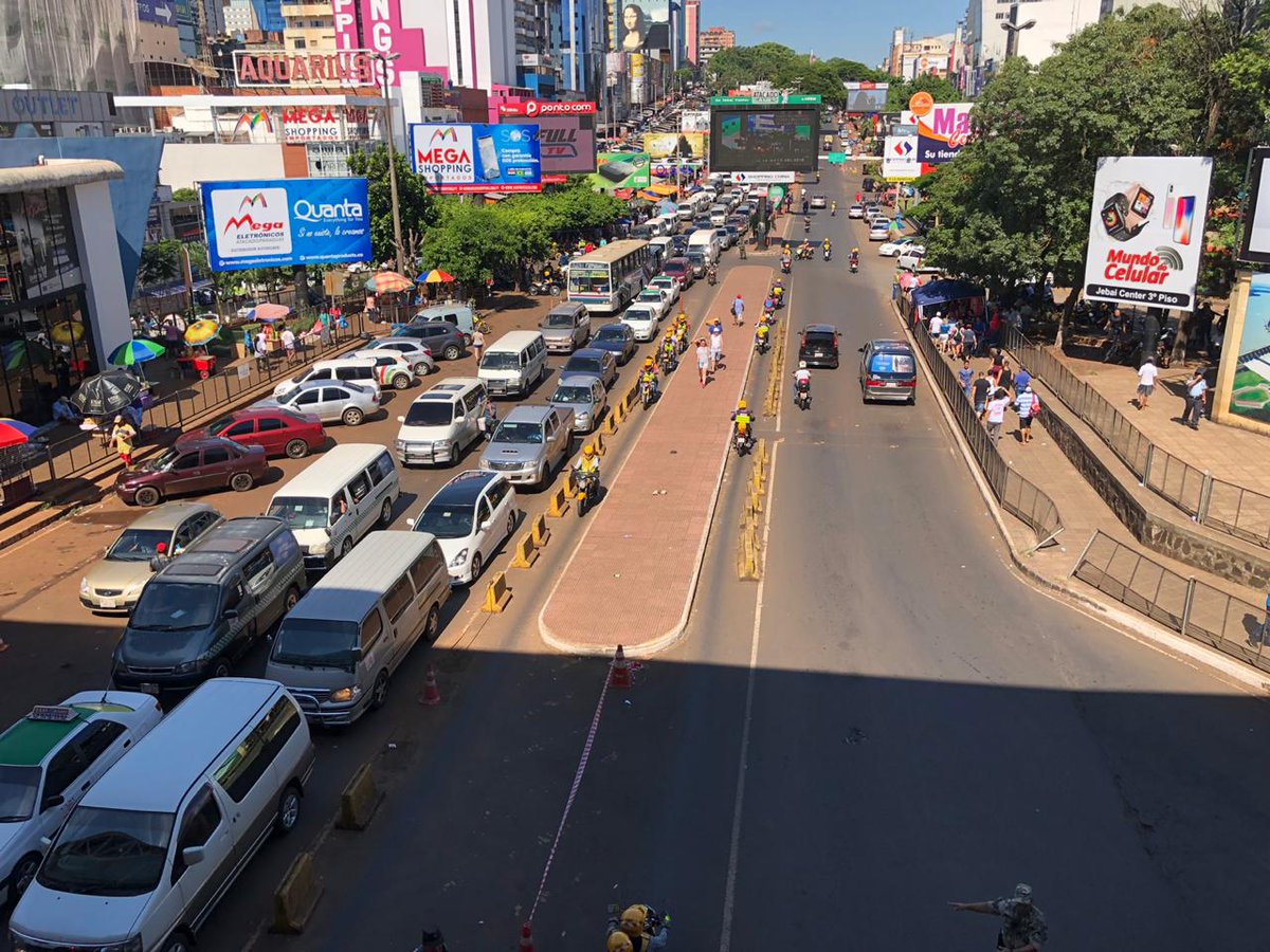 Ingreso a Ciudad del Este. Foto MOPC