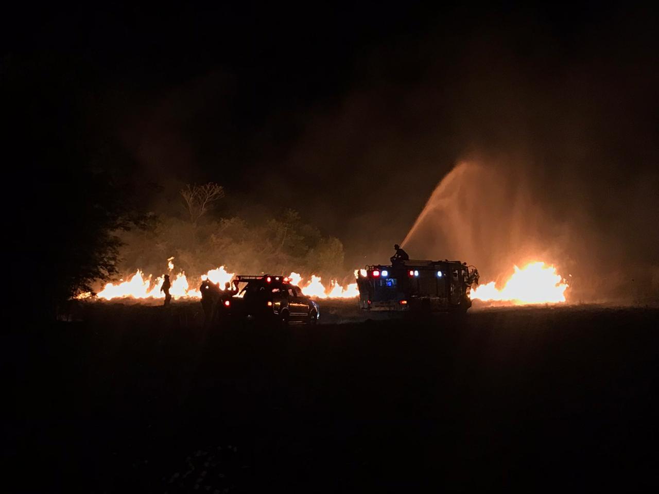 Numerosos incendios se dieron esta noche y madrugada. Foto: Gentileza