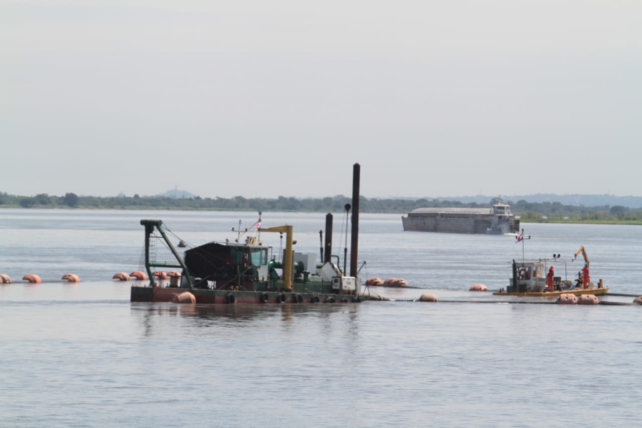 La bajante de los ríos Paraguay y Paraná amenaza la navegabilidad del transporte fluvial. Foto: Ilustrativa / Agencia IP