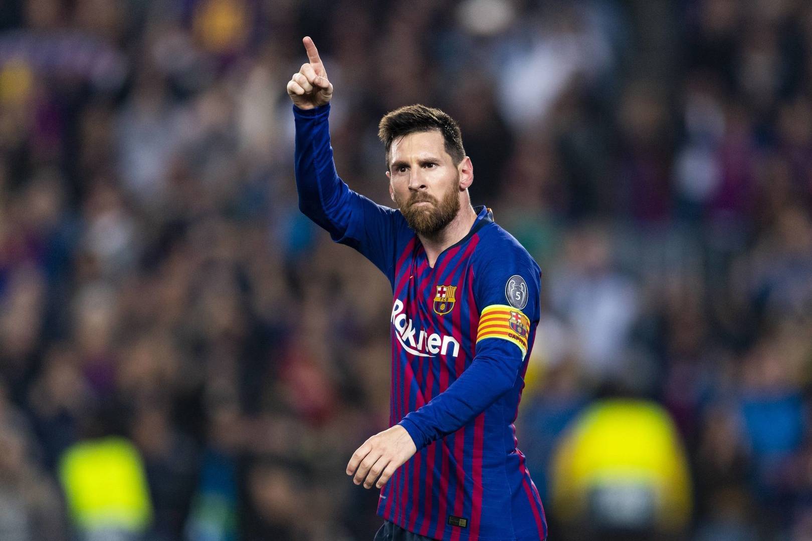 Lionel Messi durante un partido con el Barça.