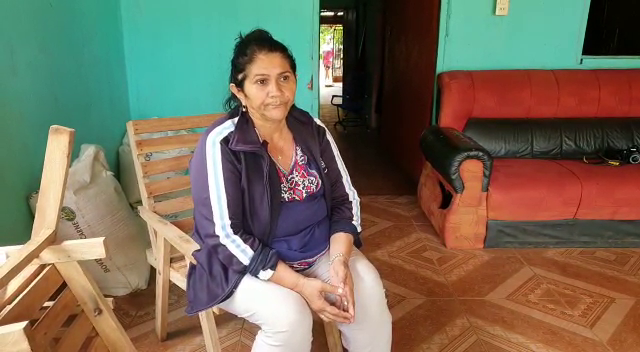 Doña Obdulia Florenciano, madre del suboficial secuestrado Edelio Morínigo. Foto: Captura de video