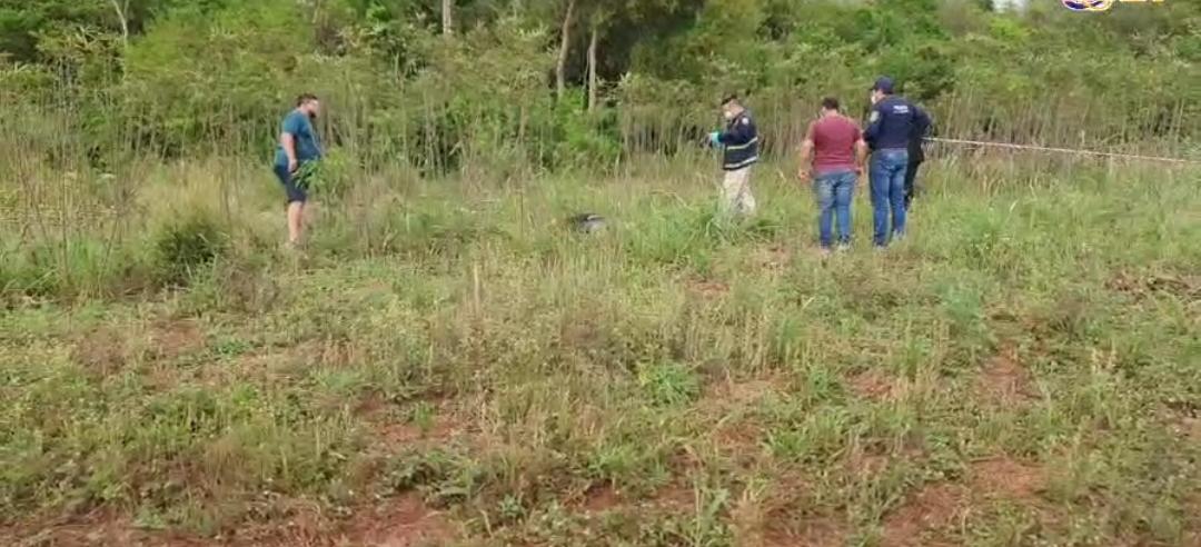 El cuerpo sin vida del empresario fue hallado en un matorral en el kilómetro 6 en Salto del Guairá. Foto: Gentileza