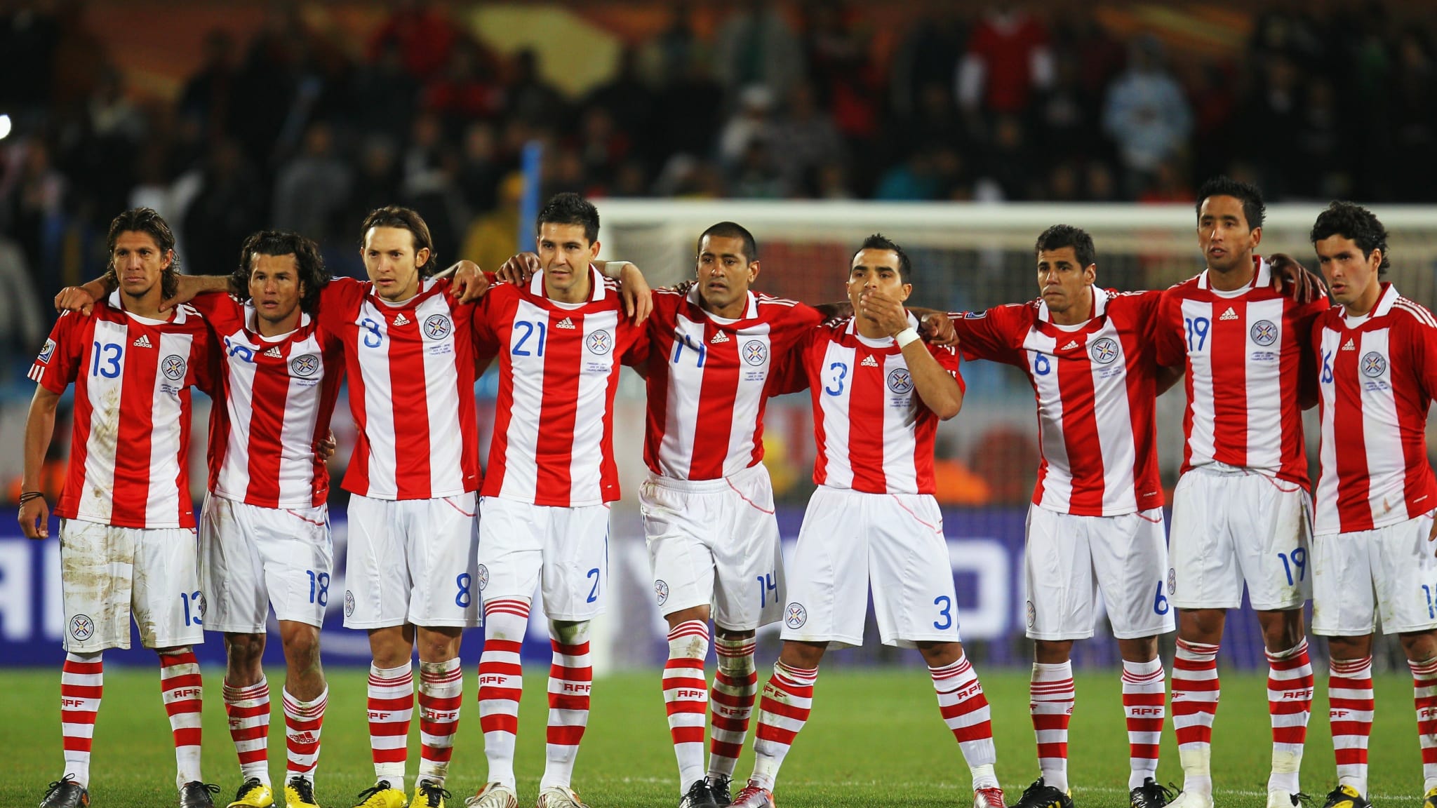 Equipo de la Albirroja en Sudáfrica 2010.