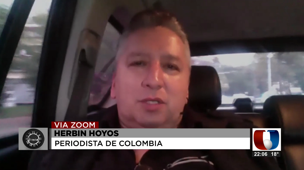 Herbin Hoyos, periodista colombiano secuestrado por la FARC. Foto: Captura de pantalla / El Péndulo.