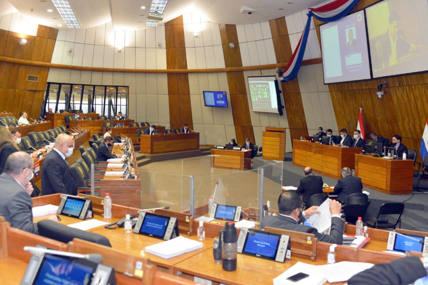 Sesión ordinaria de la Cámara de Diputados. Foto: @DiputadosPy