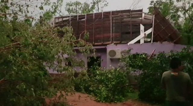 Numerosas viviendas quedaron afectadas tras los fuertes vientos registrados. Foto: Gentileza.