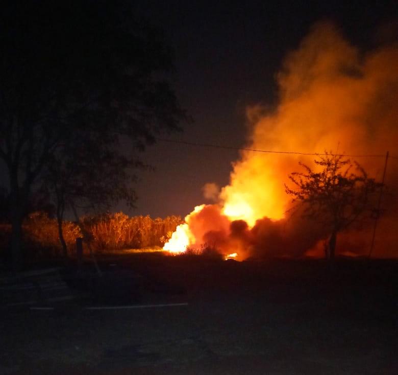 El incendio habría sido provocado por ocupantes ilegales. Foto: Gentileza