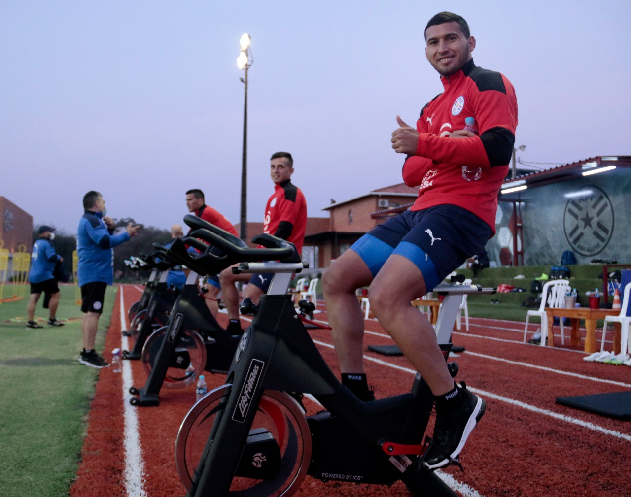 En la tarde de ayer, la Albirroja cerró una nueva jornada de entrenamientos. Foto: @Albirroja