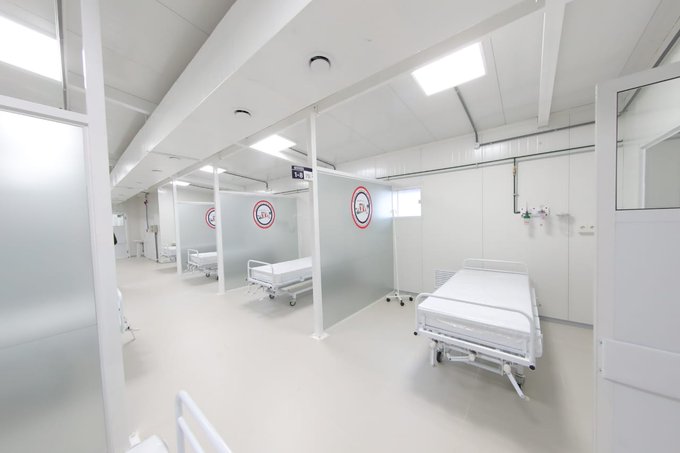 El nuevo pabellón inaugurado en el Hospital Distrital de Limpio cuenta con 32 camas de internación. Foto: Presidencia.