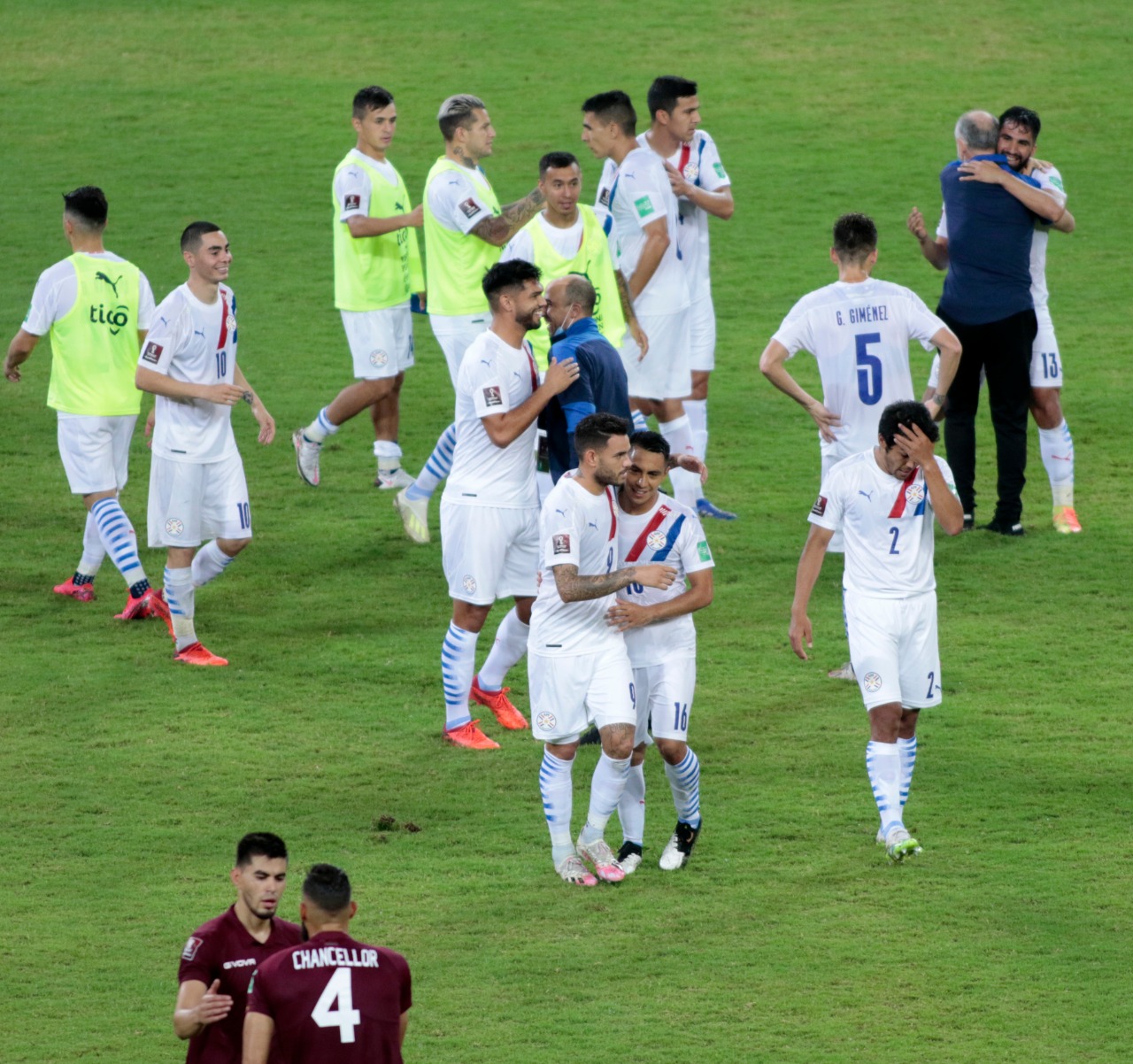 La Selección Paraguaya logró un triunfo ante Venezuela por la fecha 2. Foto: @Albirroja