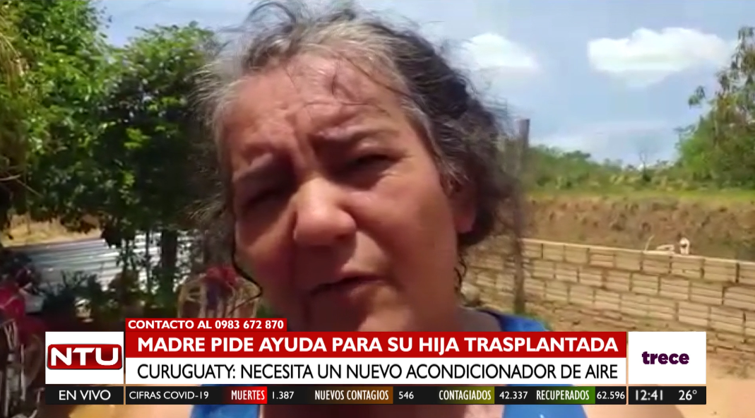 Cristina Cabañas, madre de la menor trasplantada, pide ayuda a la ciudadanía. Foto: NTU.