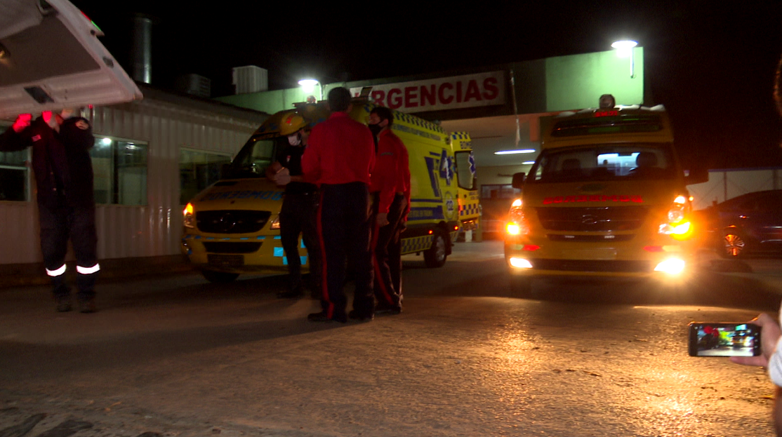 Los involucrados en el percance fueron trasladados hasta el Hospital General de Luque.