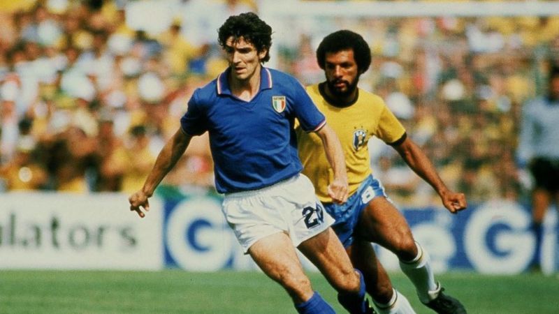 Paolo Rossi en el Mundial de 1982. Foto: Getty Images.