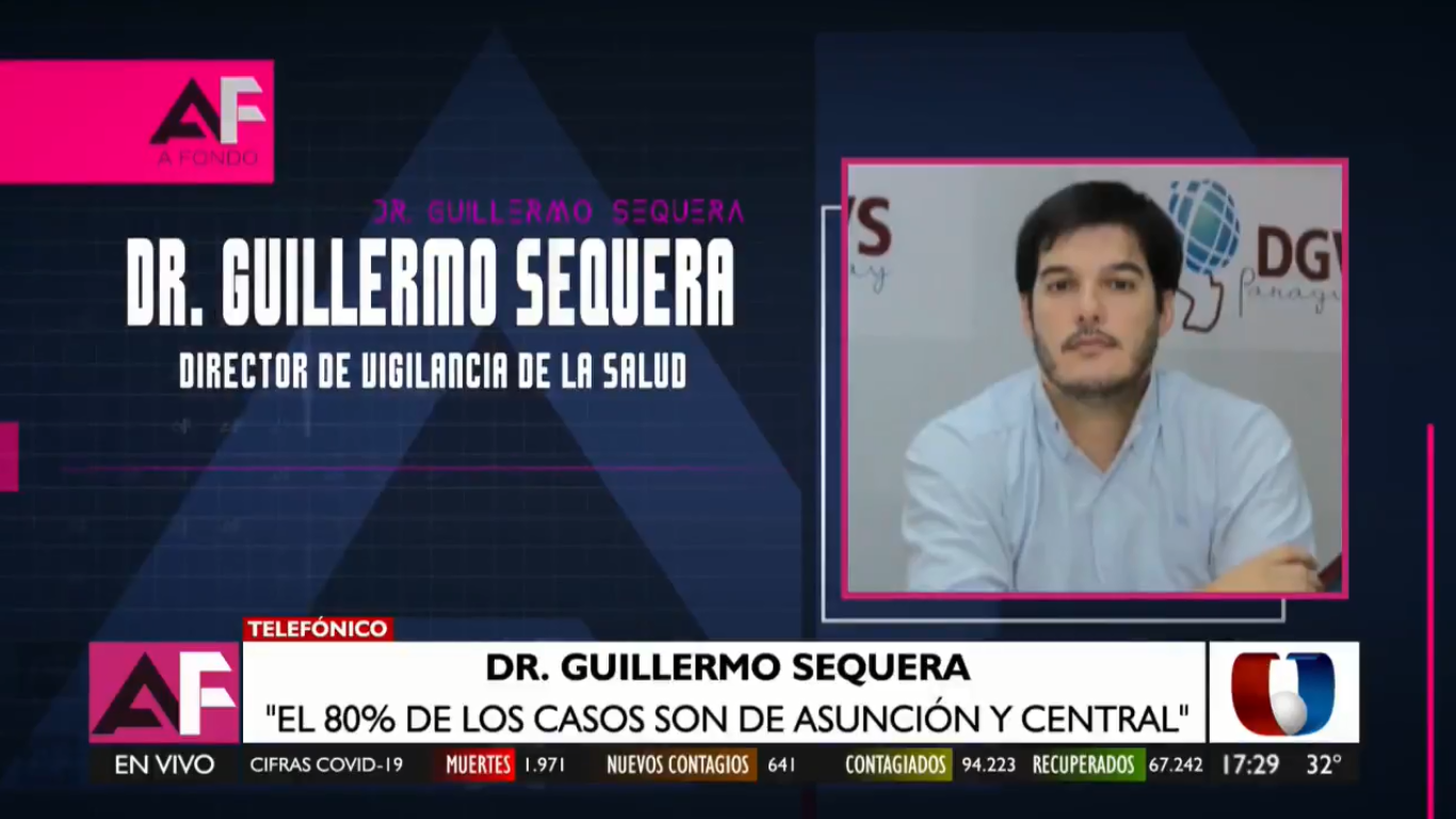 Dr. Guillermo Sequera, director de Vigilancia de la Salud,