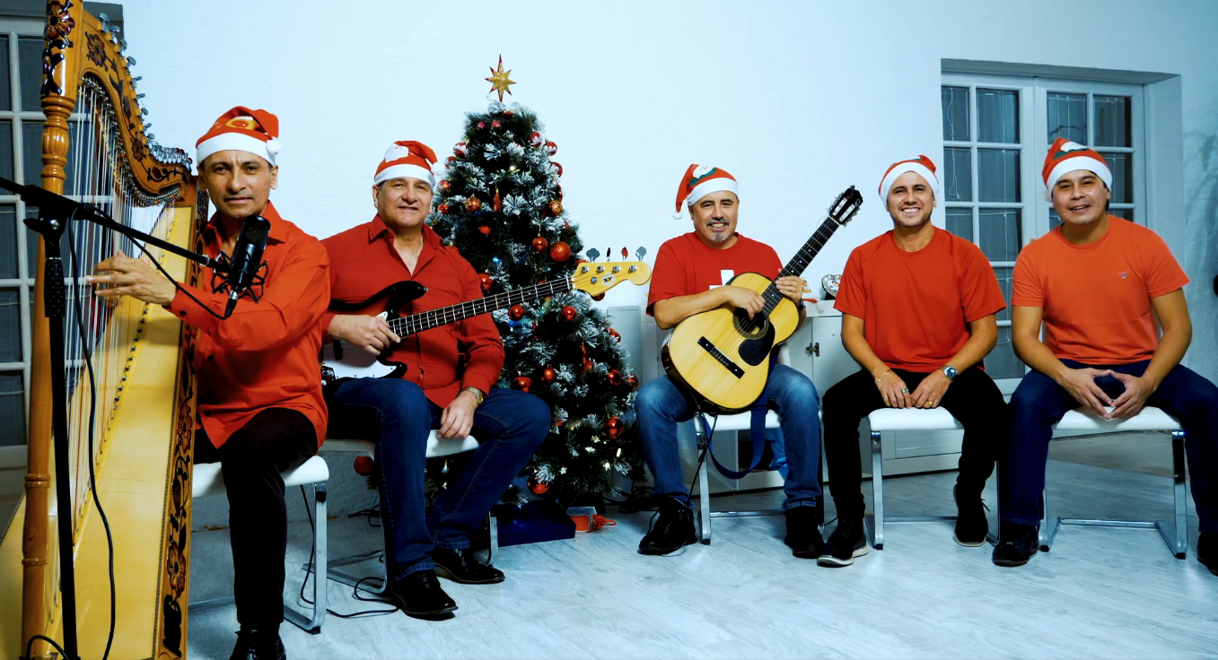 Saludo musical navideño de artistas paraguayos en el exterior. Foto: Captura de video / Facebook.