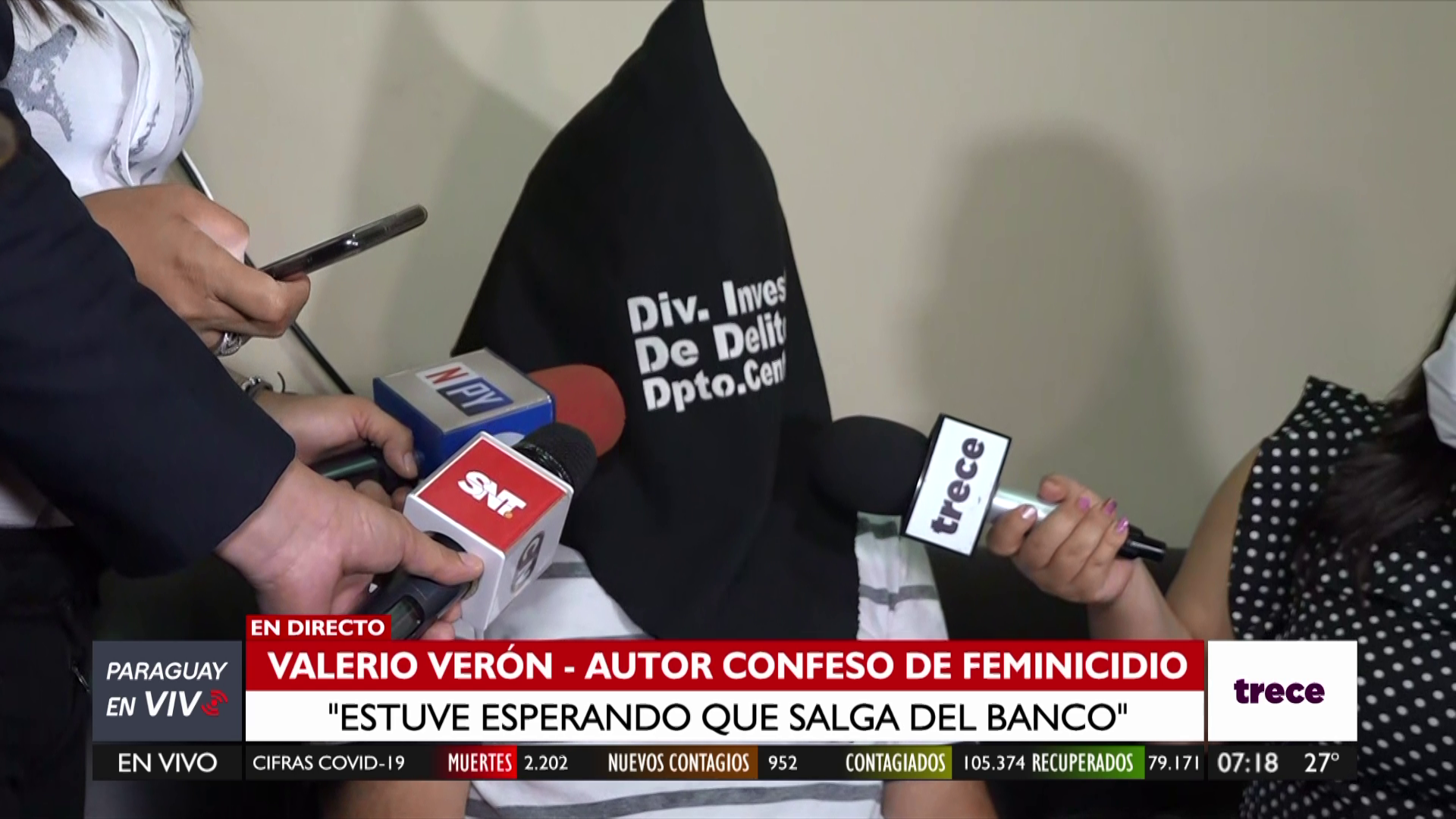 Valerio Verón Méndez (71), presunto feminicida. Foto: Captura de pantalla / Paraguay en Vivo.