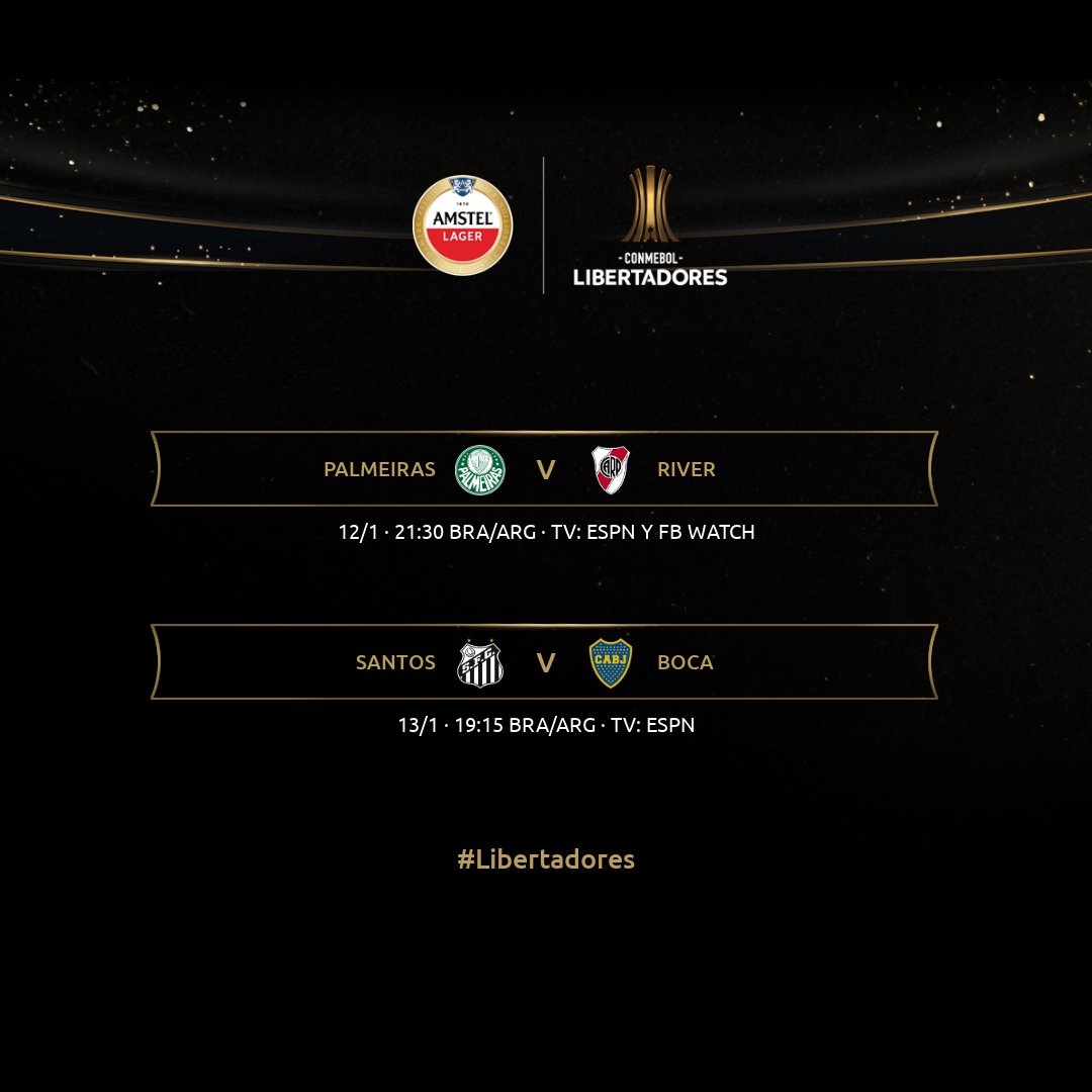 Esta semana se definen los finalistas de la Libertadores. Fuente: CONMEBOL.
