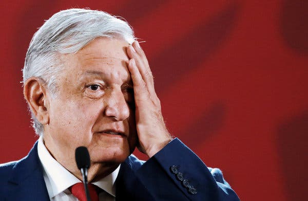 Andrés López Obrador, presidente de México. Foto: New York Times.